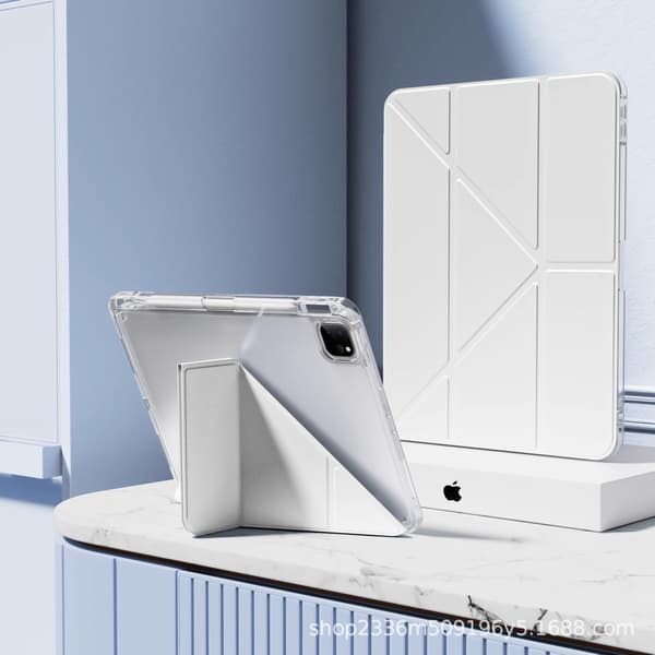 Fodral för iPad 5/6 9,7\" Granny Grå Transparent Y Vikbart Multi-vinkelstöd 10:e generationen