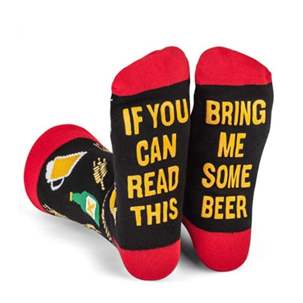 3 par trendy trykte voksne mænds og kvinders sokker Øl dispensering gul mellemrør Picture Color Average Size