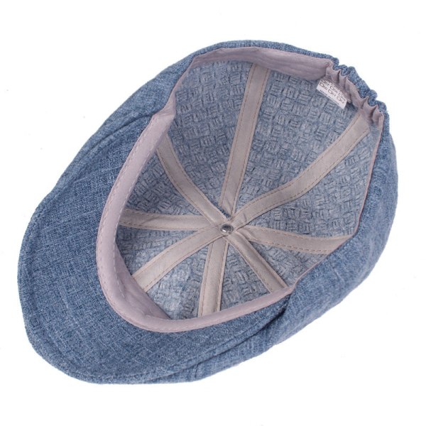 Barettihattu Puuvilla- ja cap Retro Distressed Advance -hatut Ulkoilu Turistihattu Yksivärinen baretti Blue M（56-58cm）