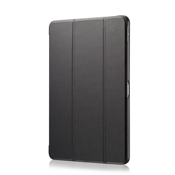 Stilfuldt etui til iPad 2/3/4 Sort Honeycomb Tri fold Læder