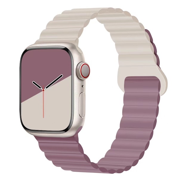 Kellon ranneke Apple Watch iWatch S10 42MM Tähtisumu Savunliilalla