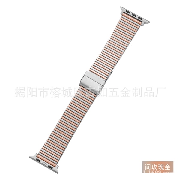 Kellon ranneke Apple Watch iWatch 38/40 Bamboo Section Rose -kelloon