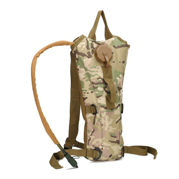 Kvinder pige rygsæk skuldertaske skoletaske Hydration Udendørs Army Camouflage Cykel Cykling Sport Vandtaske Pakke Felt Taktik CP camouflage 17*7*46cm