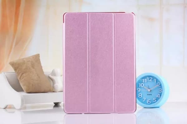 Stilig etui for iPad 2017 10.5\" Rosa silke tekstur lær Pink