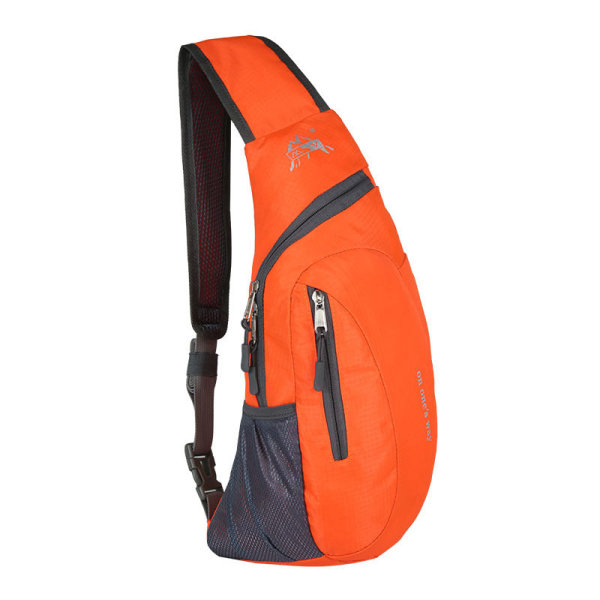 Men women Fanny Pack Waist Bag Messenger  Korean Style All-Match Shoulder  Men's   Casual  Men's  Men's Chest Orange