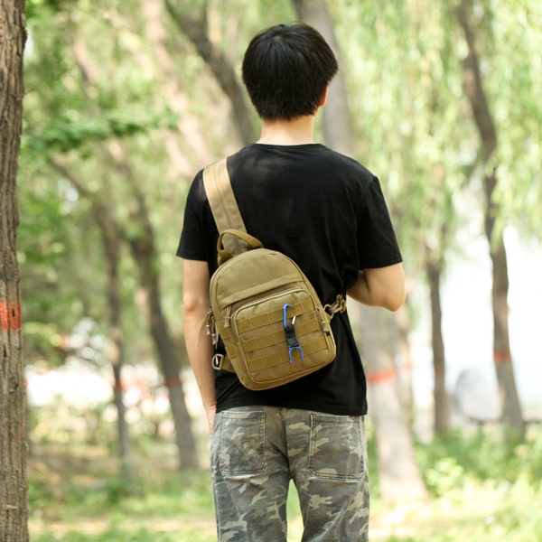 Ryggsäck för män Ryggsäck för utomhusbruk Fritidsresor Koreanskt mode liten ryggsäck ACU Digital