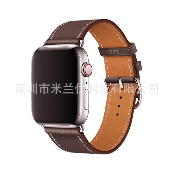 Klockarmband för Apple Watch iWatch 38/40/41/42mm-S10 11 Single Loop Brun