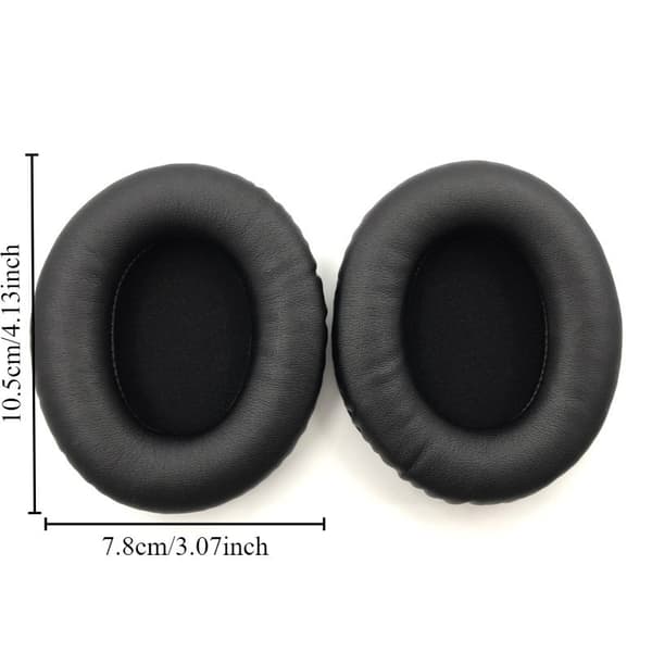 1 par svarte øreputer for Kingston HyperX Stinger Smart Edition 7.1