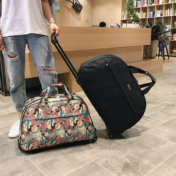 Large Travel Handbag Luggage Bag Fashion Waterproof Luggage Bag Colored stripes Medium