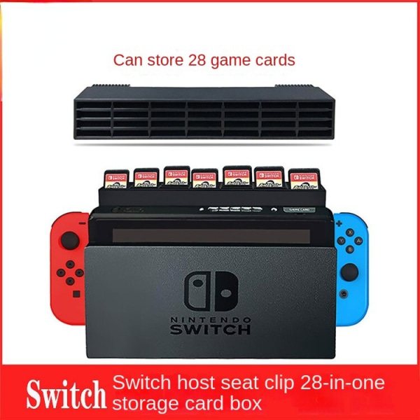 För Switch Host Seat Clip Storage Cassette 28 in 1 Storage Cassette NS Game Cassette NS