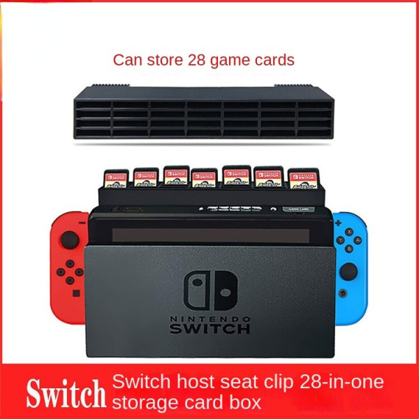 Switch Host Seat Clip -tallennuskasetille 28 in 1 Storage Cassette NS Game Cassette NS