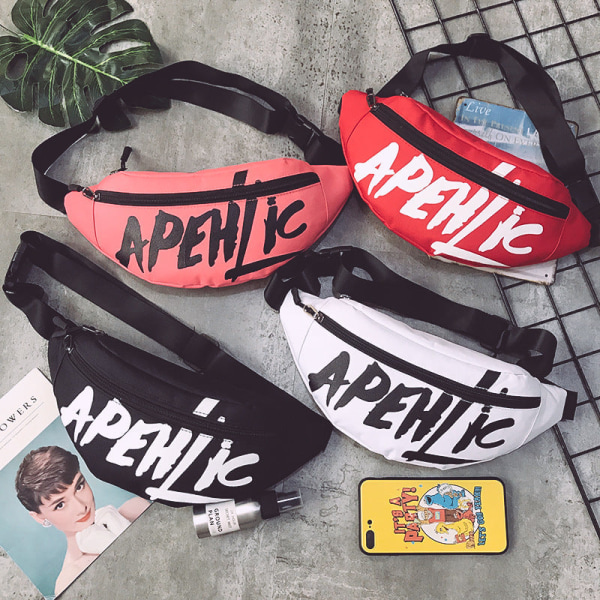 Fanny Pack Löpbälte Midjeväska Organizer Nylon Mode Sport Pink