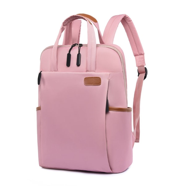 Män Ryggsäck Axelväska Koreansk Oxford Cloth Outdoor Reseväska Datorväska beige