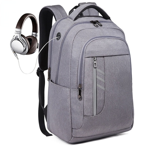 Kouluopiskelijareppu College Bookbag Matkalaukku Business Computer Leisure Light gray