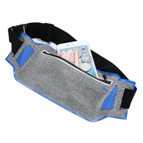 Fanny Pack Juoksuhihna Vyötärölaukun Organizer Monitoiminen Urheilu Vedenpitävä NO.2 green Six-inch Universal