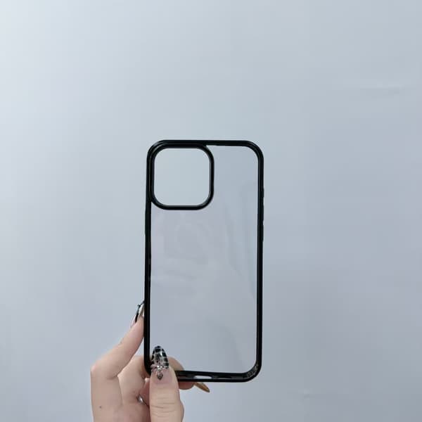 Etui til iPhone 17 Sort Transparent Akryl