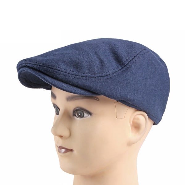 Beret Hat 2022 Forår Sommer Ensfarvet Solbeskyttelse Casual mode kasket Dark gray Adjustable