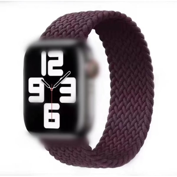 Klockarmband för Apple Watch iWatch 42/44/45/49mm M elastisk enkel loop Crimson cherry