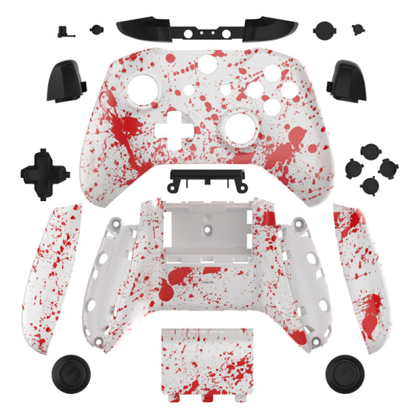 For Xbox One Slim Gamepad Cover Blood Splash Graffiti Personlighet Xbox One S håndtaksknapp Blood splash black