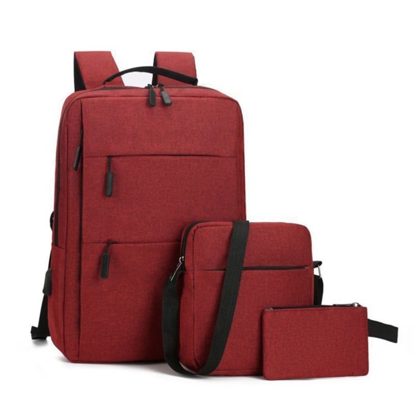 3-delt computertaske Business rygsække til mænd og kvinder Blue 16-inch