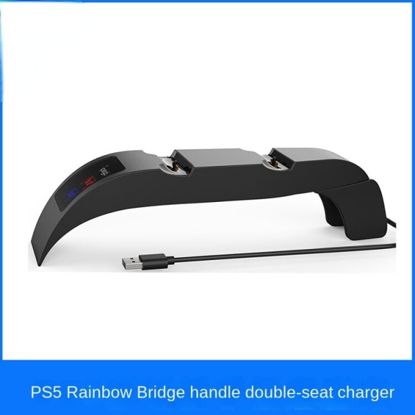 For Ps5 Rainbow Bridge Håndtak Fast Lader P5 Host Innebygd håndtak Dobbel Fast Lader Ps5