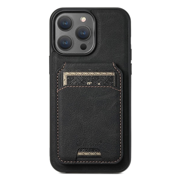 Kotelo iPhone 16ProMax H16 musta magneettikorttipidike 2 in 1 langaton lataus