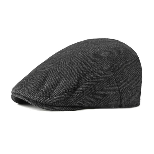 Barettihattu 2022 syksyn ja talven casual rento lämmin cap Black 58-59cm