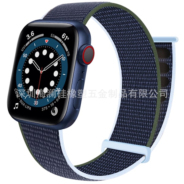 Klockarmband för Apple Watch iWatch 38/40/41/series10-42 mörk havsblå