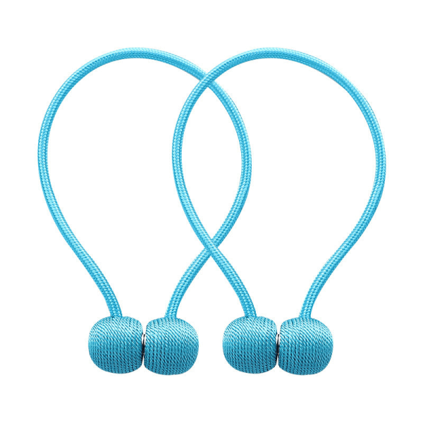 20 Colors Headphones Magnetic Buckle Curtain Tied, Non-Perforated Curtains Magnetic Snap Dark gray