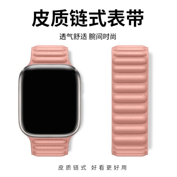Klockarmband för Apple Watch iWatch 38/40/41/42mm Rosrosa
