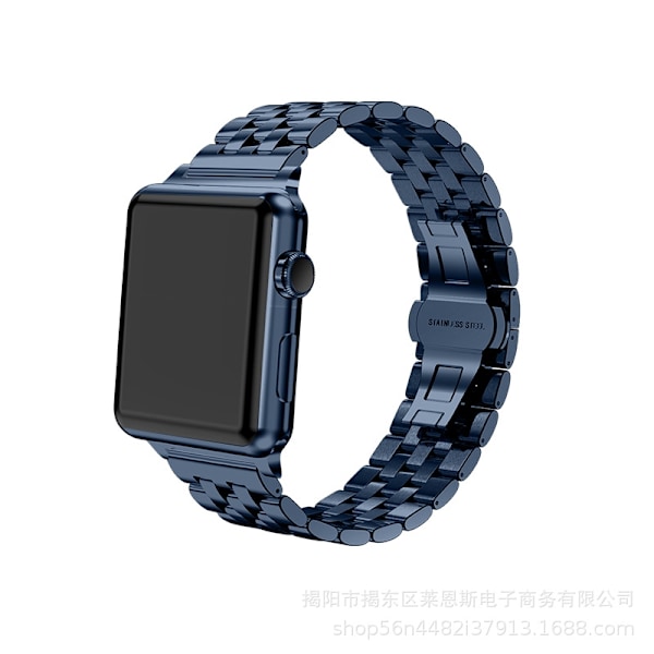 Klockarmband för Apple Watch iWatch Passande storlek 38-40-41mm PG-blå MD fem pärlor