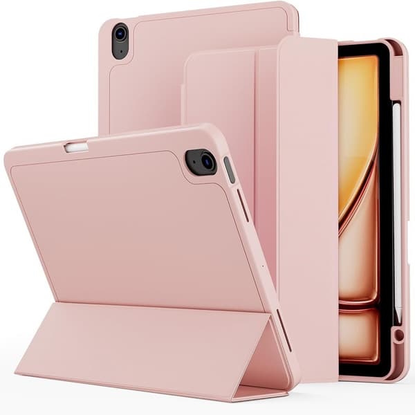 Stilig etui for iPad mini7/A17RO Rosa Lær