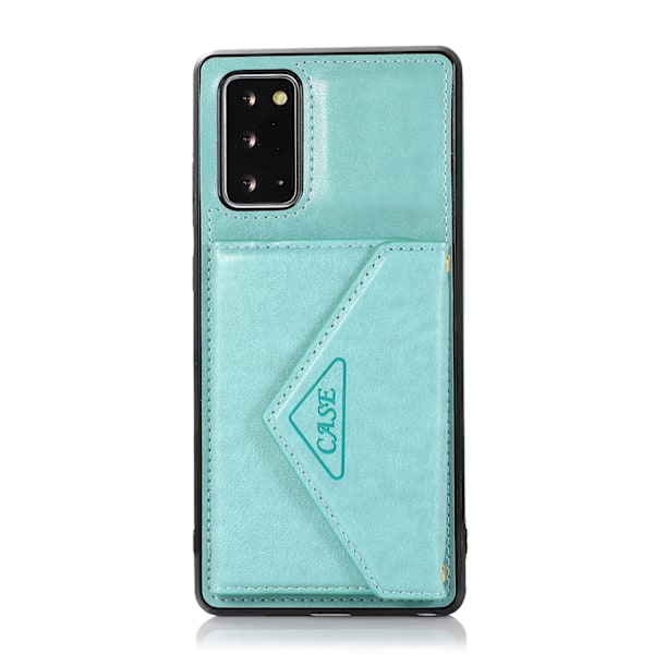 Fodral för iPhone 13 mini mintgrön crossbody korthållare multi kortplånbok snodd läder