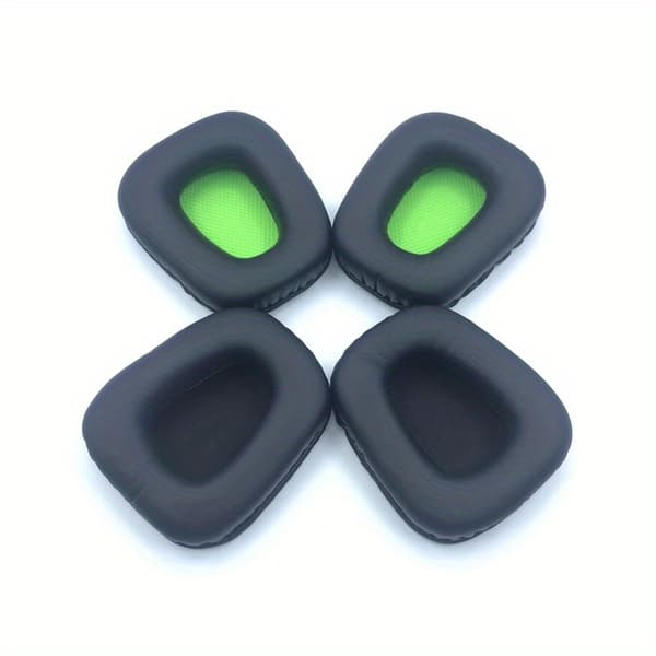 1 par sorte grønne net ørepuder til Razer Electra V2 Thunder Tooth Whale