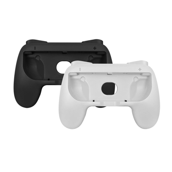 Nintendo Switchille vasen ja oikea kahva, pidennetty kahva NS Joncon OLED Game Handle Grip Black and white pair