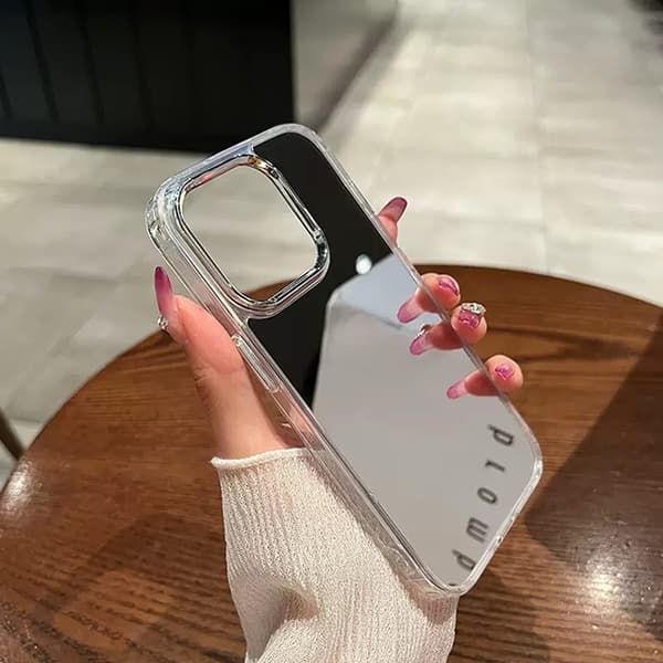 Etui til iPhone 17 Pro Speil Akryl Anti-fall Hardt