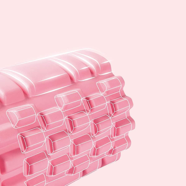 Massasje Roller Foam Roller Pilates Kolonne Yoga Rosa Multifunctio