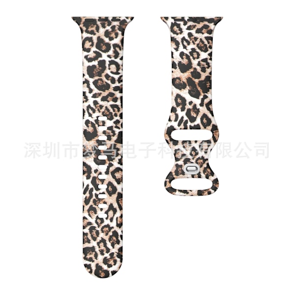 Klockarmband för Apple Watch iWatch Brun leopardmönster 38/40/41mm