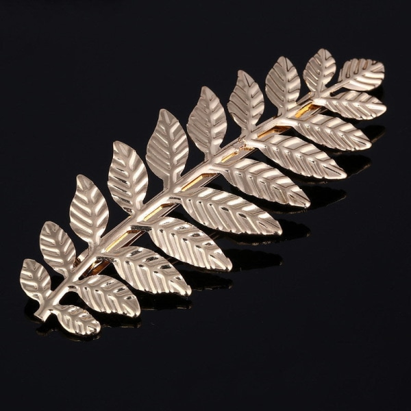 2st Bröllops-Golden Leaf Huvudbonad Örhängen Kronhuvud Hoop Armband Julklapp fj001