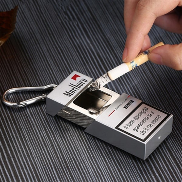 Askebeger Creative Portable Pocket Mini Pull Oppbevaringsboks Askebeger Car Logo Black 2 6.4*4*1.8cm