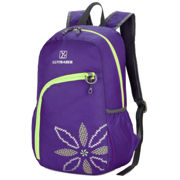 Tursekk Utendørs Reiseveske med stor kapasitet Mountain Riding Sports Backpack Purple