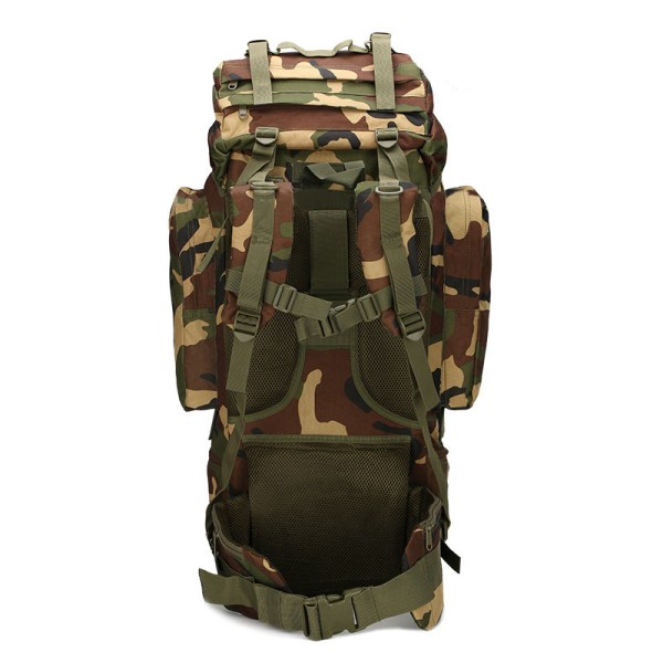 Kvinner jente ryggsekk skulderveske skolesekk Utendørs Sport Vandring Utendørs Vandring Fjellklatring Stor kapasitet 65L Stor veske Utstyr Jungle camouflage 32*20*75cm