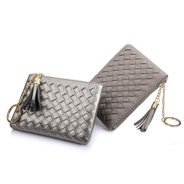 Kvinner lommebok myntveske Veske Kvinne Korean Bag Glidelås Håndveske Dusk Mini Rose Red