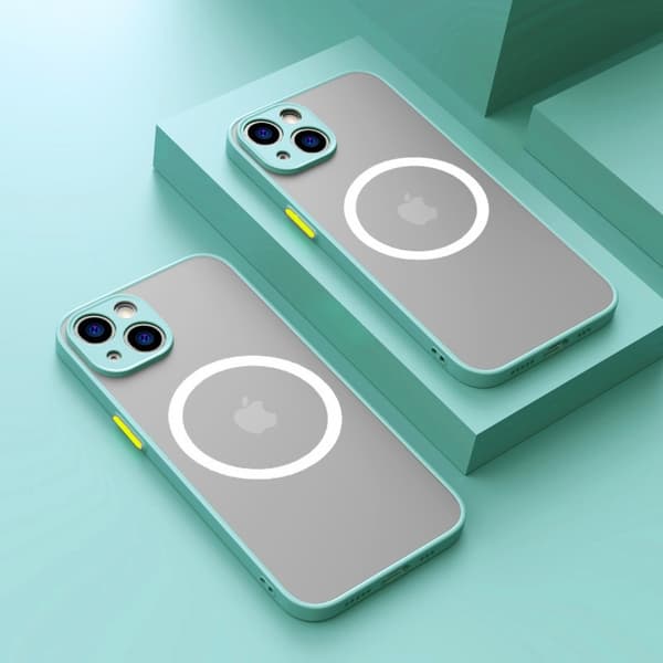Etui til iPhone 17 Pro Sky Blue Magnetisk Stødsikkert Mat