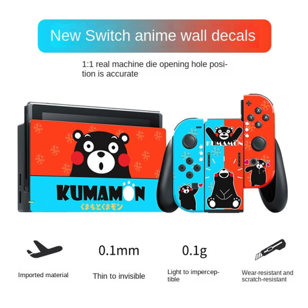 For Switch OLED Sticker NS Switch Sticker Game Console Protective Shell Tempered Film Switch