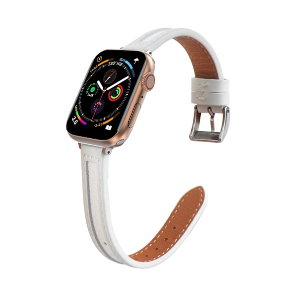 Kellon ranneke Apple Watch iWatch valkoinen, luonnonvalkoinen 38/40/41/42mm