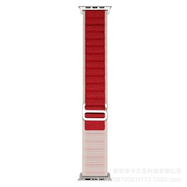 Klockarmband för Apple Watch iWatch 38/40/41MM vit med röd