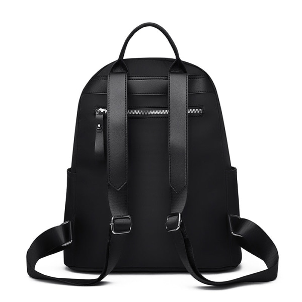 Kvinnor tjej ryggsäck axelväska skolväska Oxford Cloth Outdoor Travel Bag Casual Liten bokväska Black