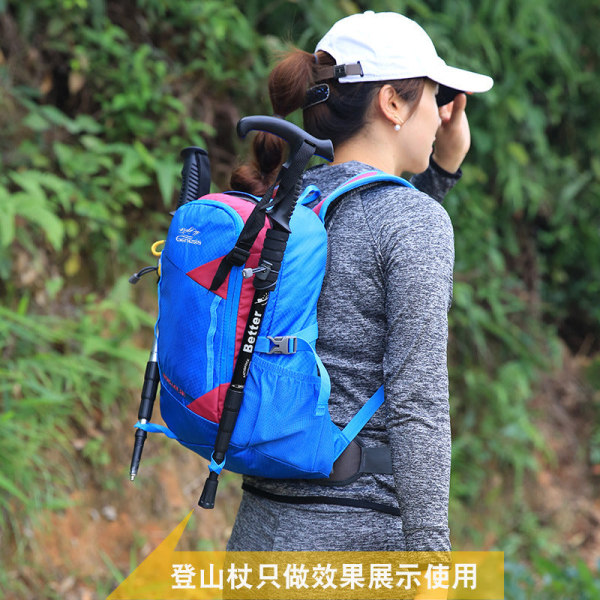 Utomhus reseryggsäck för män med dubbla axlar för vandringssportväska Dark purple 20-35L