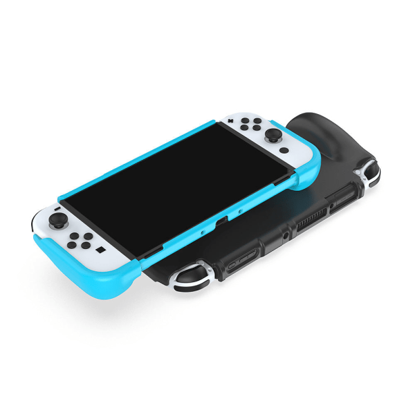 Switched Game Host TPU Protective Case OLED Host with Grip Protective Case Plug-in Base Black